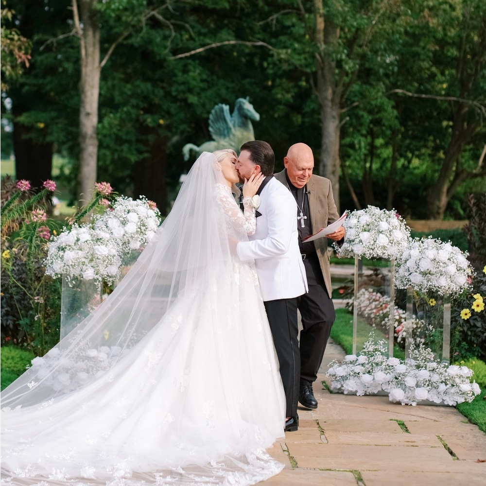 Morilee Grazia White Floral Lace Wedding Dress - Picture 5 of 5